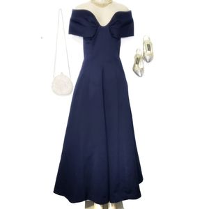 Vintage Victor Costa Boutique Off Shoulder Gown